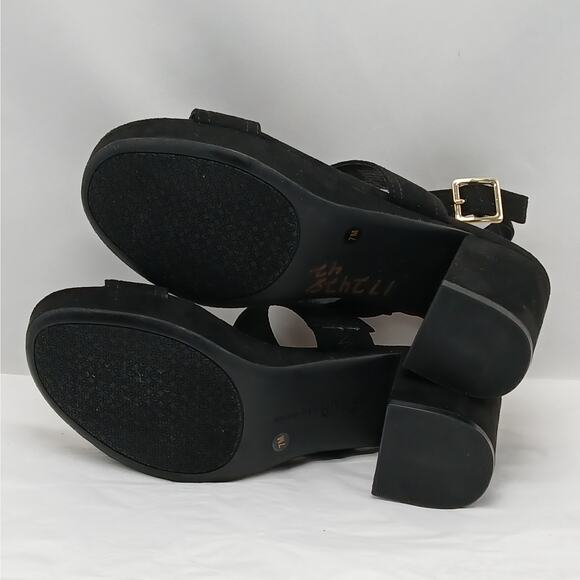 Giani Bernini Womens Sandals Shoes Size 7M Black Chunky Heel Platform Summer - Picture 11 of 12